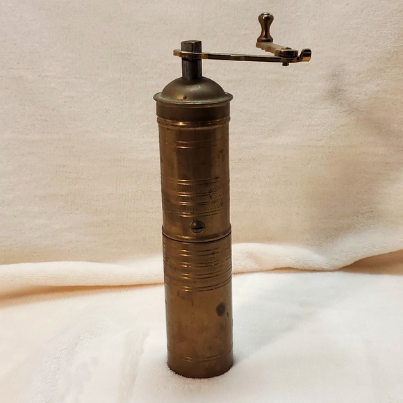 Other - Primitive Antique Brass Ottoman Coffee Spice Grinder Mill Crank